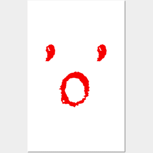 'o' LETTER DESIGN TEXT RED GRAPHIC Posters and Art